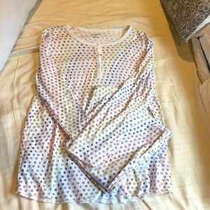 Roller Rabbit Disco Hearts Long Sleeve Pajamas - M